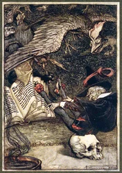 The Little Man Had Seated Himself in the Centre of the Circle upon the Large Skull