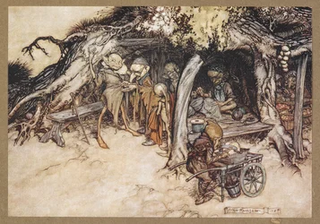 To make my small elves coats. A scene from 