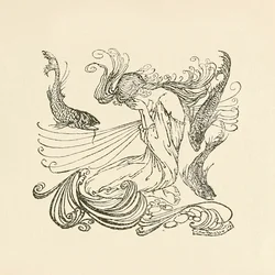 Undine Rising from the Fountain Weeping