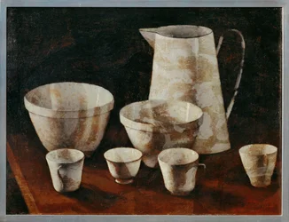 Still-life with jug and pots