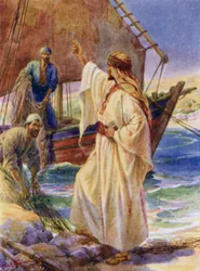 Jesus calling Peter and Andrew