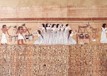 Art Egypt: The Weeping, Similar to the Papyrus of Ani, from Thebes