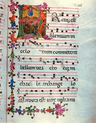 Christ Judge and the Archangel Michael Fighting Devils