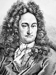 G W Leibniz Gottfried Wilhelm (engraving)