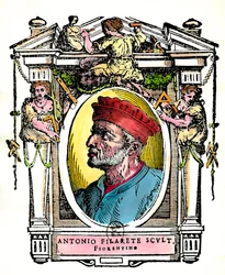 Portrait of Antonio Filarete (Antonio di Pietro Averlino or Averulino), Florentine Sculptor