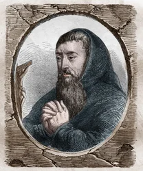 Portrait of Francois Joseph Le Clerc du Tremblay, Marquis de Maffliers, known as Father Joseph, Capuchin religious and French statesman (1577-1638)