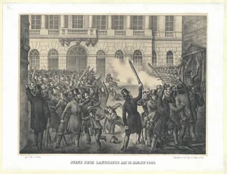 Scene at Country Home on 13th March 1848