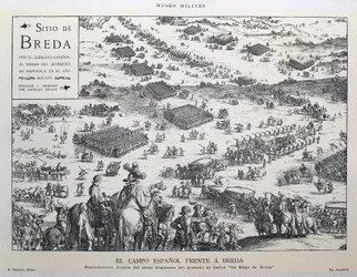 The Spanish countryside and Breda: direct replica of the sixth part of Callot