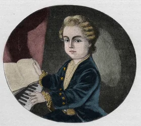 Wolfgang Amadeus Mozart, Austrian Composer Aged 7