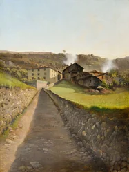 Village with Road and Houses, c.85