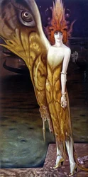 Portrait of the Marchesa (Marquise) Luisa Casati, by Arturo Martini in 1912