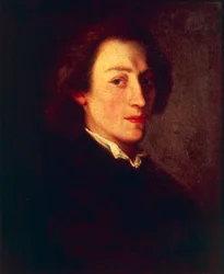 Portrait of Polish composer and pianist Frederic Chopin (1810 - 1849)