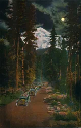On the Road from Mount Rainier National Park, Washington, c1916