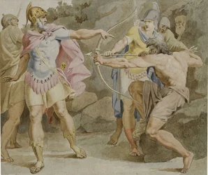 Philoctetes Aiming the Bow of Hercules at Odysseus