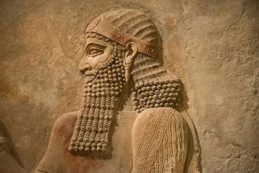 (Detail) of King Sargon II of Assyria from King Sargon