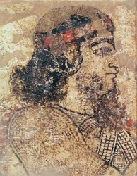 Head of a Bearded Man, from Tell-Ahmar, Syria