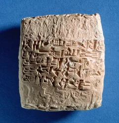 Tablet recording grain sale from Kultepe, Turkey, Assyrian, 19th century BC