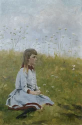Girl in a Flower Meadow, c.1885