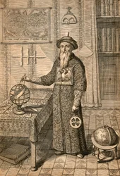 Jesuit Johann Adam Schall von Bell, Predecessor of Ferdinand Verbiest, Astronomer at the Court of the Ming Dynasty in Nanjing, Wearing Mandarin Costume