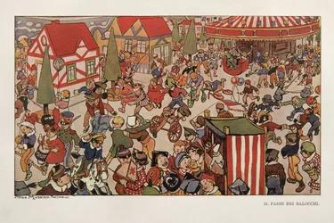 The Land of Toys, Illustration from Pinocchio