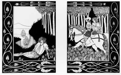 How King Mark and Sir Dinadan Heard Sir Palomides, Illustration from 