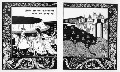 How Queen Guenever Rode on Maying, Illustration from 