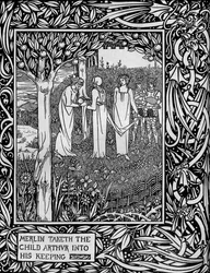 Merlin Taketh the Child Arthur into His Keeping