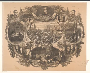 Commemorative Plaque for the November Festivals in 1863