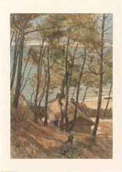 View from a Hill on a Cottage at the Gulf of Arcachon