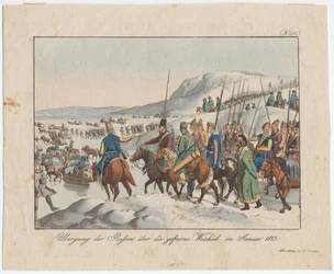 The Russian Army Crosses the Vistula in January 1813