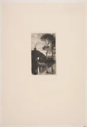 Evening Landscape by a Smithy