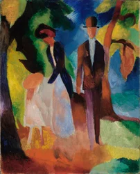 People by the Blue Lake