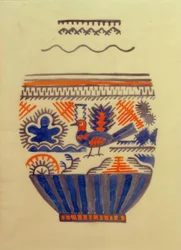 Vase with Bird I