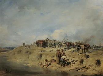 Bivouac of Russian Soldiers