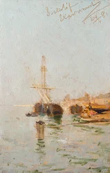 Study from Venice with Ship