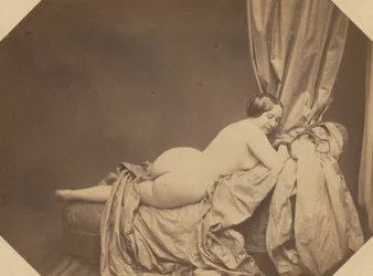 Academic Nude, Reclining on a Sofa, c. 1855