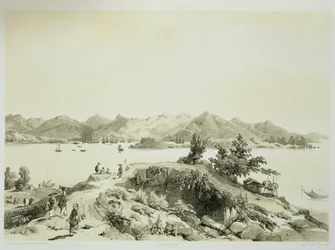 The Bay and Island of Hong Kong, Plate 4 from 