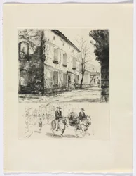 Frédéric Mistral: Memoirs and Stories by Frédéric Mistral: Building, Figures on Horse (insert after p. 224)