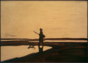 The Hunter and His Dog in the Camargue