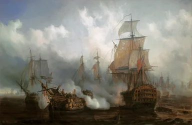 The Redoutable in the Battle of Trafalgar, October 21