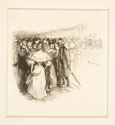 Crowd at Ticket Window