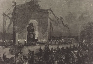 Funerals of Victor Hugo. The Vigil