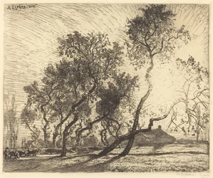 The Farm with Poplars of Holland