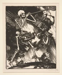 Death and Discord will Rain on the Earth, from The War of 1914, first series, no. 7