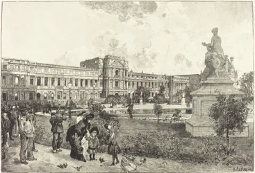 The Ruins of the Palais des Tuilleries Before Their Demolition