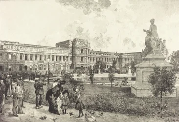 The Ruins of the Palais des Tuilleries before their Demolition