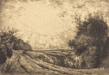 Route from La Houssoye, Crevecoeur, 1913