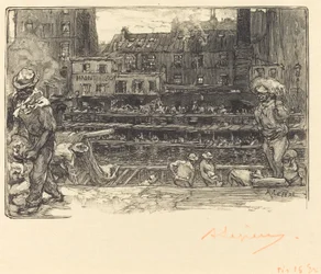 Unloading, Canal St. Martin