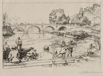 The Watering Place at Pont Marie