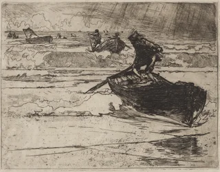 Fishermen Fleeing before the Storm